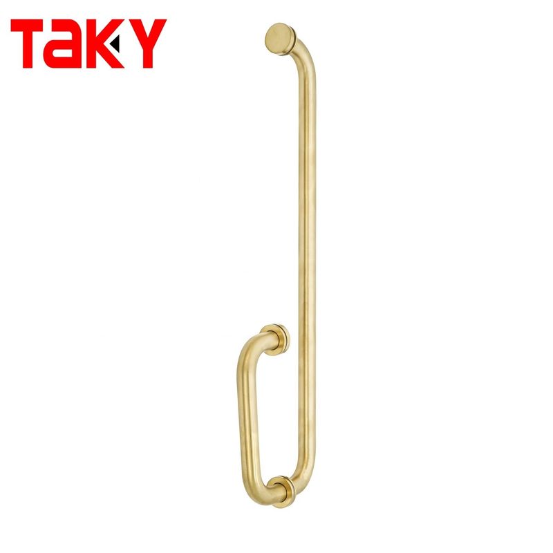 Hotel Badezimmer Glas Türgriff Goldene Tür Ziehgriff für Duschzimmer Bad