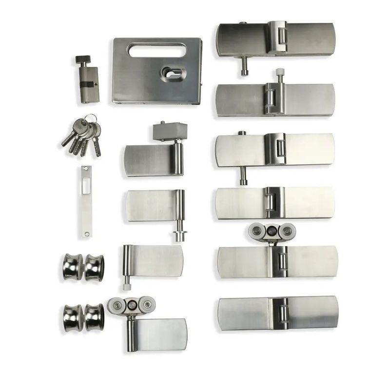 Satin/Polnische Oberfläche Klappglasschiebetür für Büroglas-Trennwandhardware