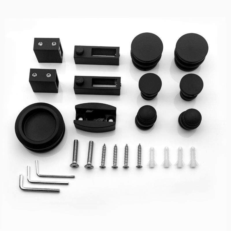 Glas-Duschzimmer-Kits ohne Rahmen mit Schiebetür-Fitting-Set aus SS304-Tray-Material