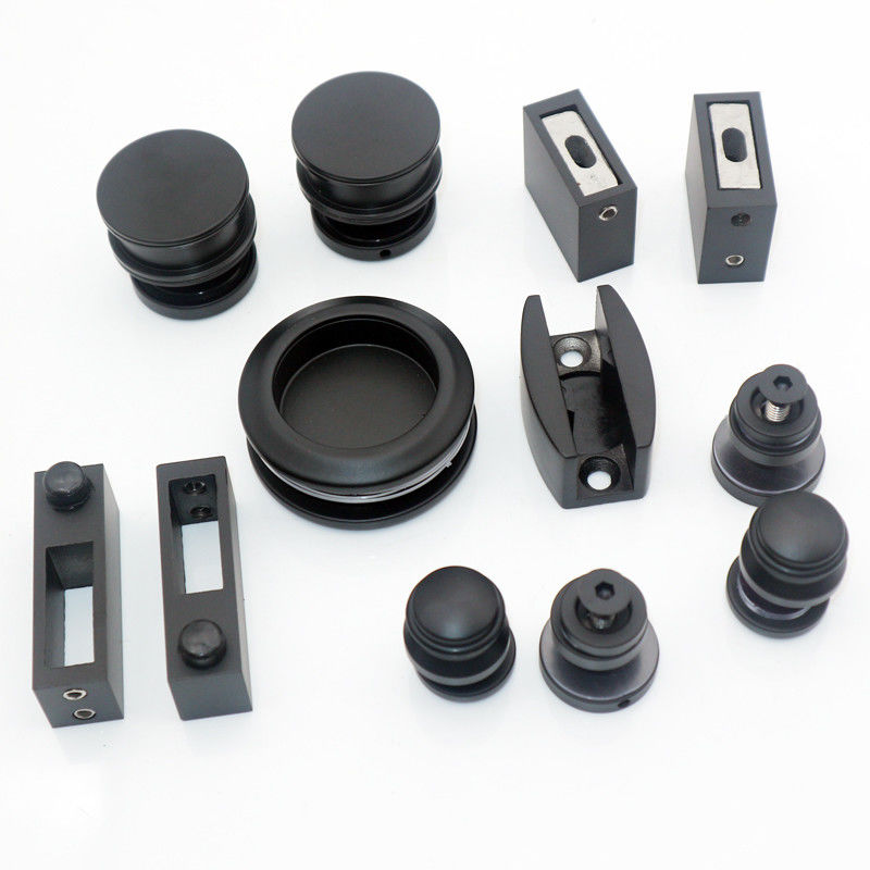 Glasschiebetüren ohne Rahmen Hardware-Kit mit weichen Schließung Geraden Stil Schiebetür