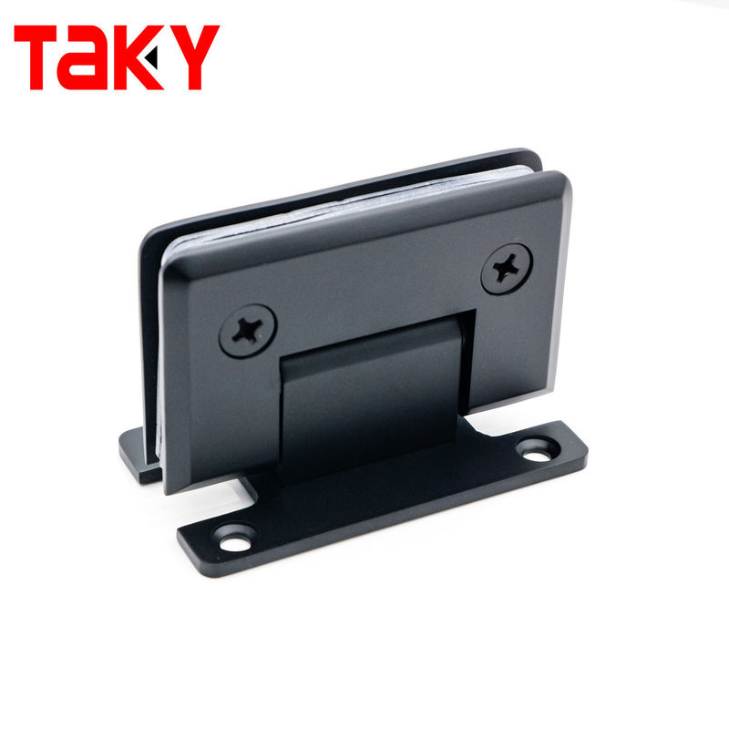 Edelstahl 201 90 Grad Wand zu Glas 10mm Dusche Glas Tür Scharnier Set Schwarz