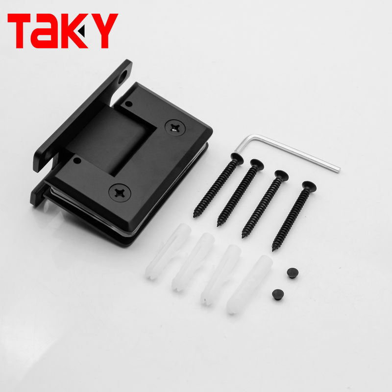 China Großhandel Matte Schwarz 90 Grad Wand zu Glas 10 mm Dusche Glas Tür Scharnier
