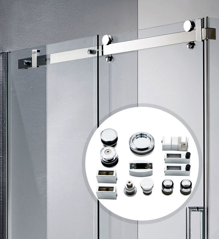 Hochwertige Rahmenlose Zinklegierung Schiebetür Glas Tür Hardware Dusche Tür Hardware Kit