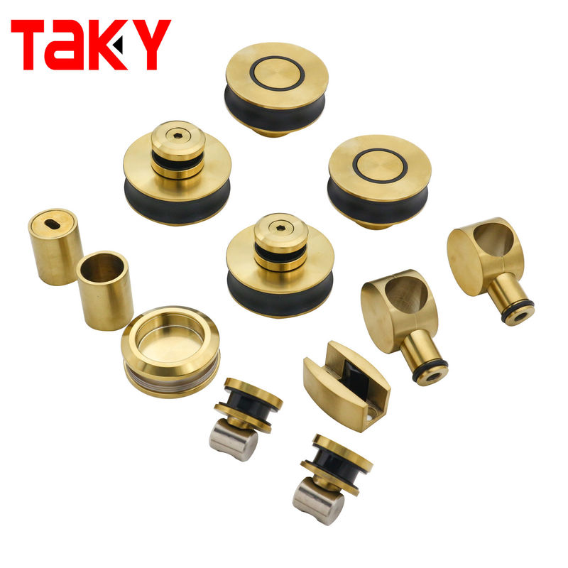 Hochwertige Rahmenlose Zinklegierung Schiebetür Glas Tür Hardware Dusche Tür Hardware Kit