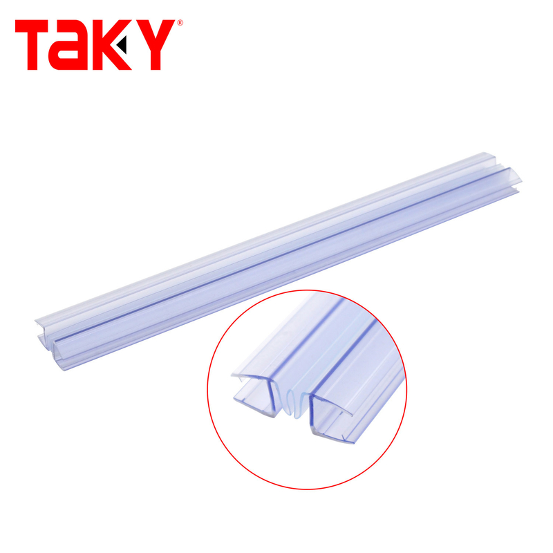 Duschzimmer Moderner Stil PVC-Streifen Glas Tür wasserdichte Dichtungsstreifen