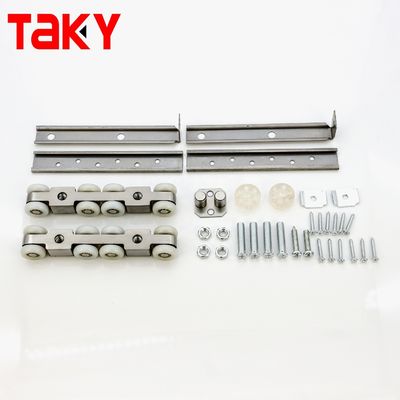 Doppel weich schließbare 8 Räder Schiebetüren Schleudertüren Hardware für moderne Möbel Schrank