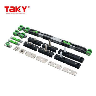 Guter Preis Schiebe-Schrank-Rad-Hardware Langlebigkeit Doppel-Weichschließung Tür-Rolle-Dämpfer-Rollen Online