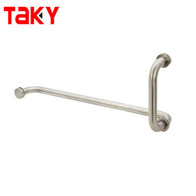 Guter Preis Hotel Silber Dusche Schranke Zimmer Glas Tür Rücken zu Rücken Handtuch Bar Ziehen Griff Online