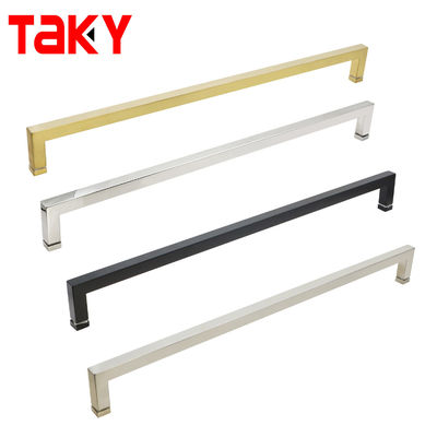 6-14mm Glasdicke Stahl Quadrat L-Form Große Zwillingsglastür Spülung Ziehen Dusche Türgriffe