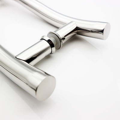 200*200*19*1,0mm Lang schwarz Finish Hotel Glas Schiebetür Einseitiges Duschgriffe