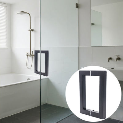 Guter Preis Fabrik 304 Edelstahl Matte Schwarze Farbe Quadratrohr Glas Türgriff Online