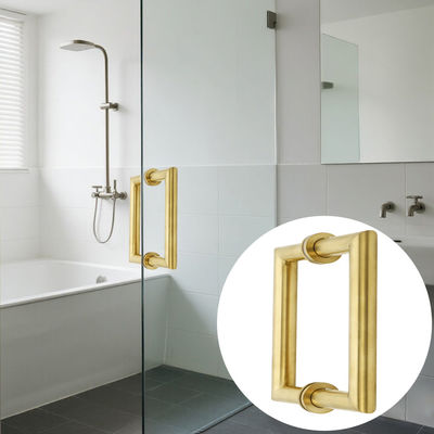 Guter Preis Metallrunder Röhre quadratisch Hauptglas Tür Gold Zuggriff Online