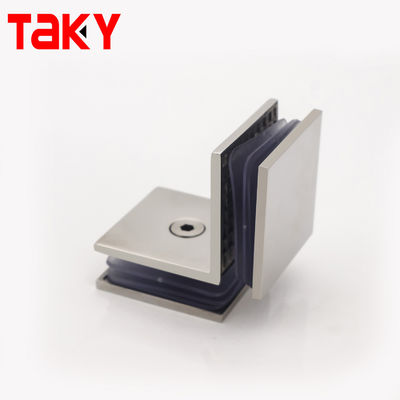 Shower Room Door Corner Clamp Brackets Railing Holder Hinge Tempered Glass Clamps