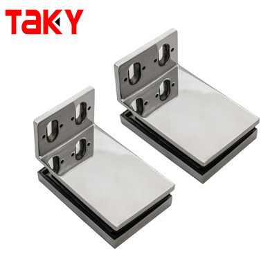 90°-Glasduschscharnier für 8-12 mm Glas aus massivem Messing