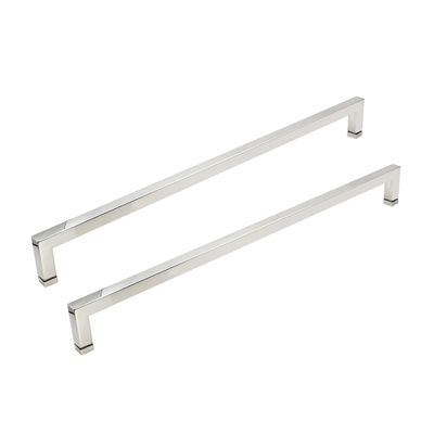 Edelstahl-Silber-Quadrat-Duschtürgriff, Handtuchhalter, Schiebetürgriff aus Glas