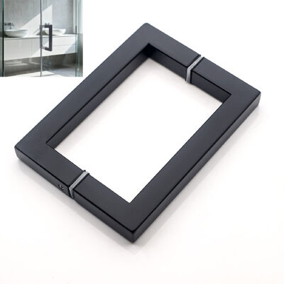 Guter Preis Modern schwarz SS304 Edelstahl Dusche Glas Türgriff 203*203*19*1.0mm Online