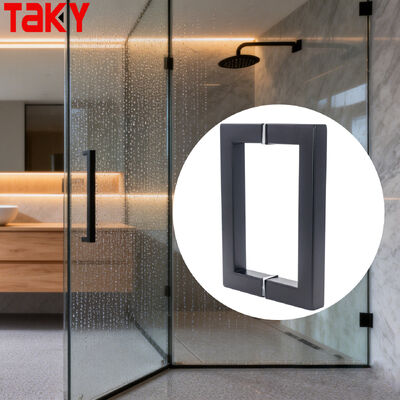 Guter Preis SS304 Edelstahl-Duschtürgriffe aus Glas mit 203*203*19*1,0 mm Größe und poliertem/bürstetem Nickel/schwarzem Finish Online