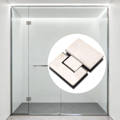 Guter Preis 180° Öffnung aus Edelstahl 304 Rahmenloser Duschscharnier für 8-12 mm Glasdicke Online