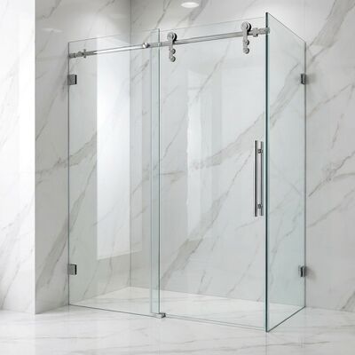 Guter Preis Edelstahl-Duschschiebetür-Hängerad-Zubehör, Badezimmer-Glastür-Hardware-Kit Online