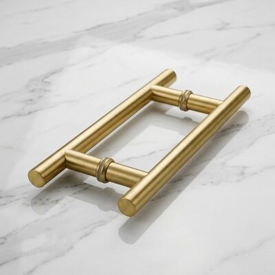 Einfache Installation, doppelseitiger Duschgriff aus Edelstahl, H-Typ, Glastür-Zuggriff